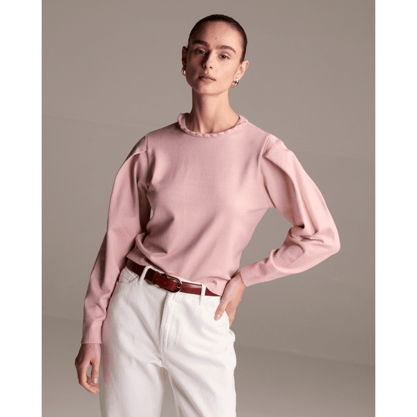 Blusa Gola Crochet Duda Rosa
