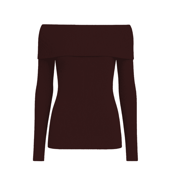 Blusa Ombro a Ombro Marina Bordô