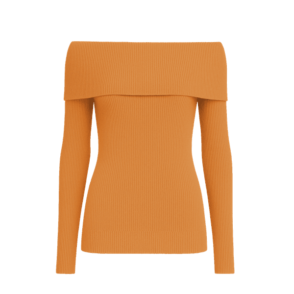 Blusa Ombro a Ombro Marina Laranja