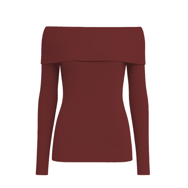 Blusa Ombro a Ombro Marina Vermelha