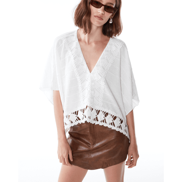 Blusa Creta Bordada Branca-
