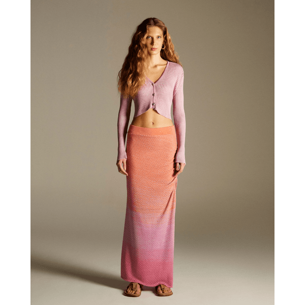Saia Longa Tye Dye Laranja