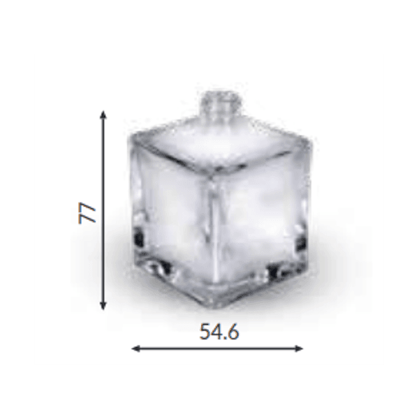 VIDRO CUBE 100ML R.18/410 FOSCO/IRRAD