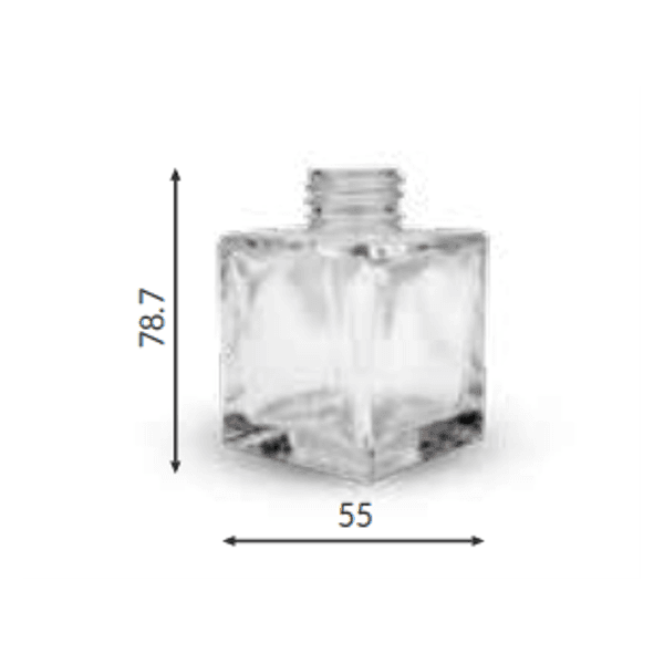 VIDRO CUBE 100ML R 28/410 FOSCO