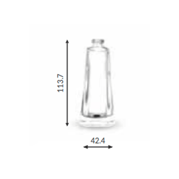 VIDRO EIFEL 50ML REC.15/GPI TRANSPARENTE