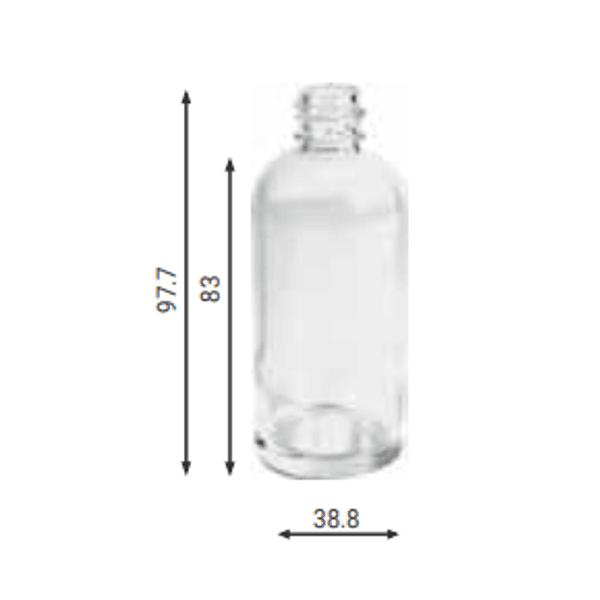 VIDRO GAUDY 60ML R 18/415 TRANSPARENTE