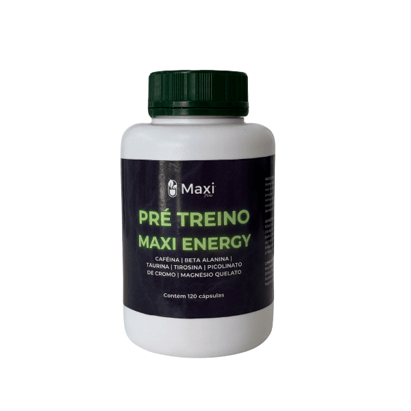 Pré-Treino Maxi Energy – 120 cápsulas (30 doses)