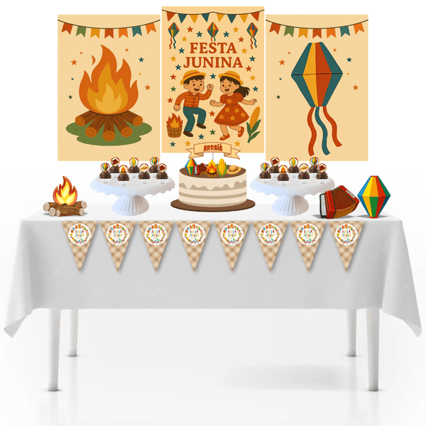 Kit Só Um Bolinho Festa Em Casa Festa Junina Decoração