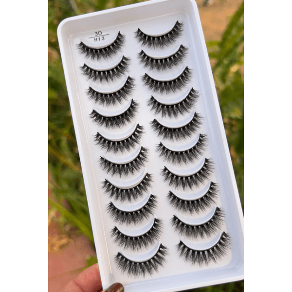 Cartela de Cilios de Postiços 10 Pares