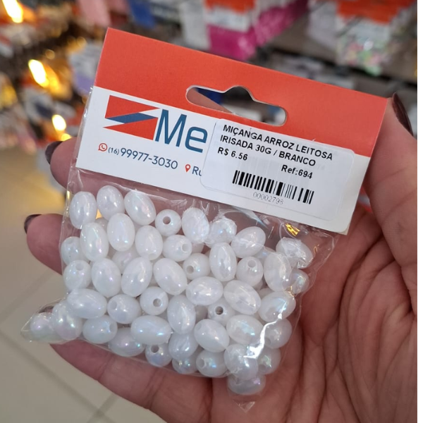 MIÇANGA ARROZ LEITOSA IRISADA 30G 694 .