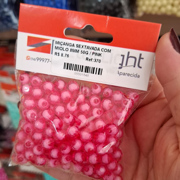 MIÇANGA SEXTAVADA COM MIOLO 8MM 50G 370 .