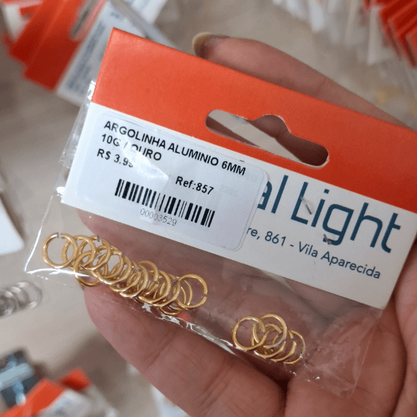 ARGOLINHA ALUMINIO 6MM 10G 857 .