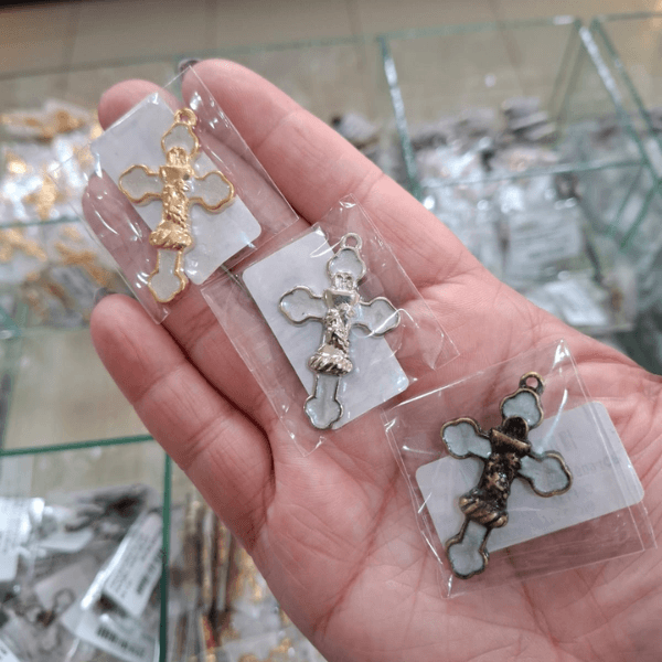 CRUZ EUCARISTIA COM PINTURA ML6094CP .