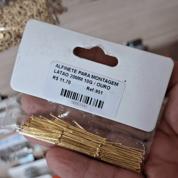 ALFINETE PARA MONTAGEM LATAO 20MM 10G 951 .