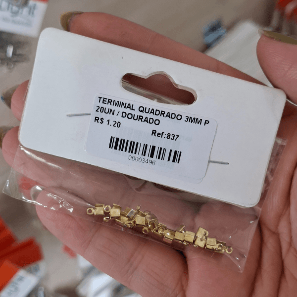 TERMINAL QUADRADO 3MM P 20UN 837 .