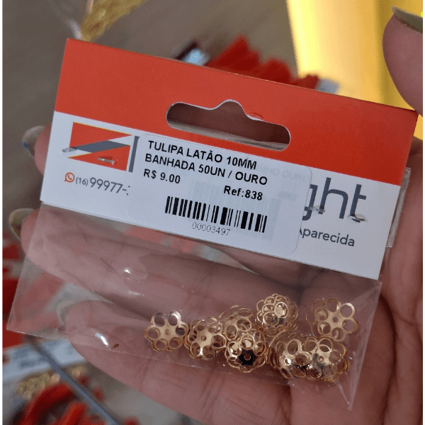 TULIPA LATAO 10MM BANHADA 50UN 838 .