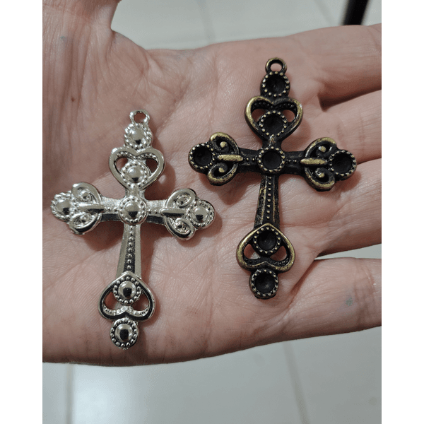 CRUZ CORAÇÃO SEM STRASS ML6068 .