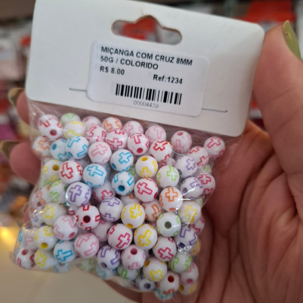 MIÇANGA COM CRUZ 8MM 50G 1234 .