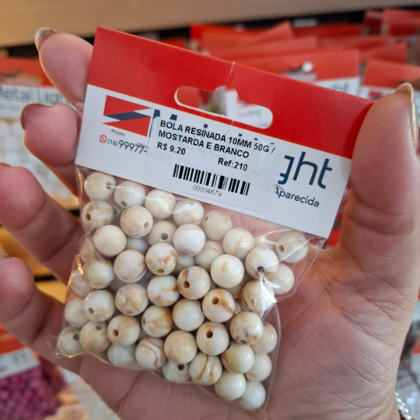 BOLA RESINADA 10MM 50G 210 .