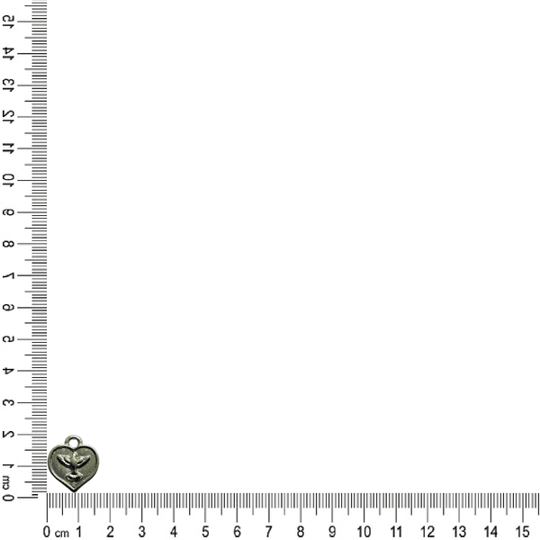 TRIO PINGENTE CORAÇÃO ESPIRITO SANTO PEQUENO ML6038 .