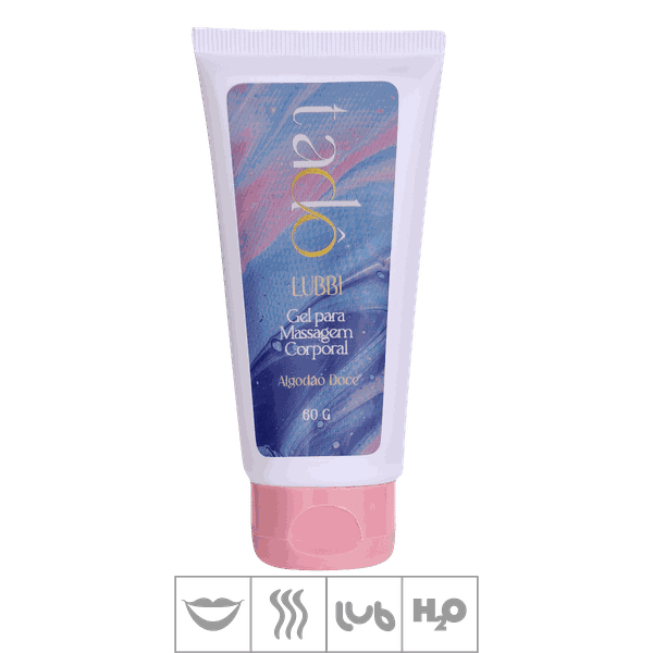 *PROMO - Lubrificante Beijável Lubbi Tadô 60g Validade 06/25 - (17735) - Algodão Doce