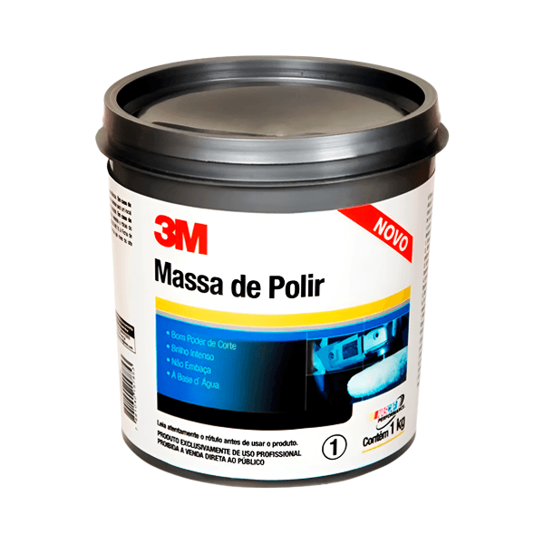 MASSA DE POLIR 3M BASE ÁGUA 1KG