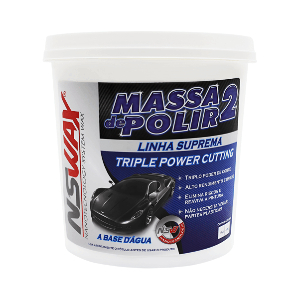 NSWAX MASSA DE POLIR N°2 TRIPLE POWER CUTTING 1KG