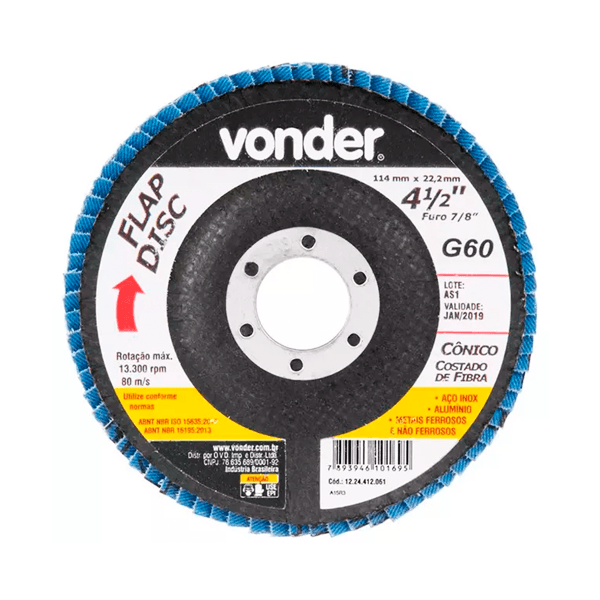 DISCO FLAP 060 VONDER 4 1/2"