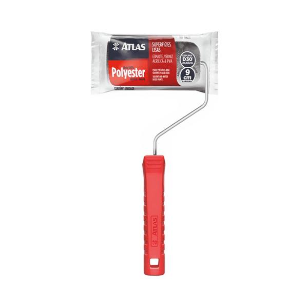 ROLO ATLAS DE ESPUMA CINZA 9CM 406/9