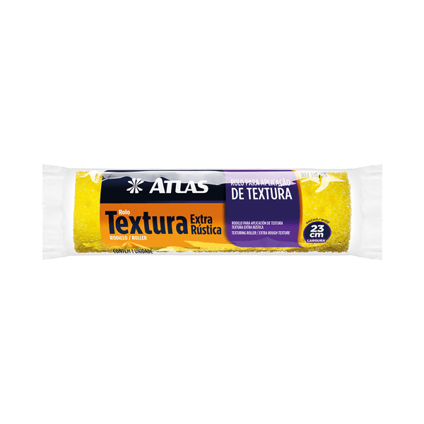ROLO ATLAS TEXTURA EXTRA RÚSTICA 23CM 110/55