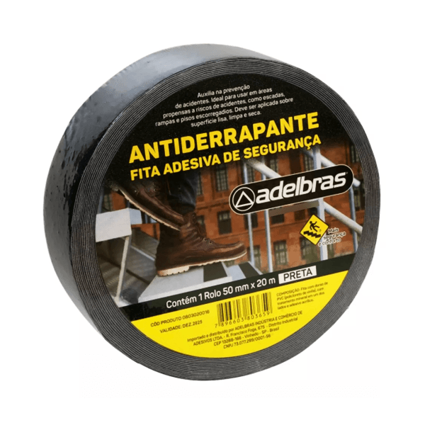 FITA ADELBRAS ANTIDERRAPANTE PRETA 50MM (METRO) 