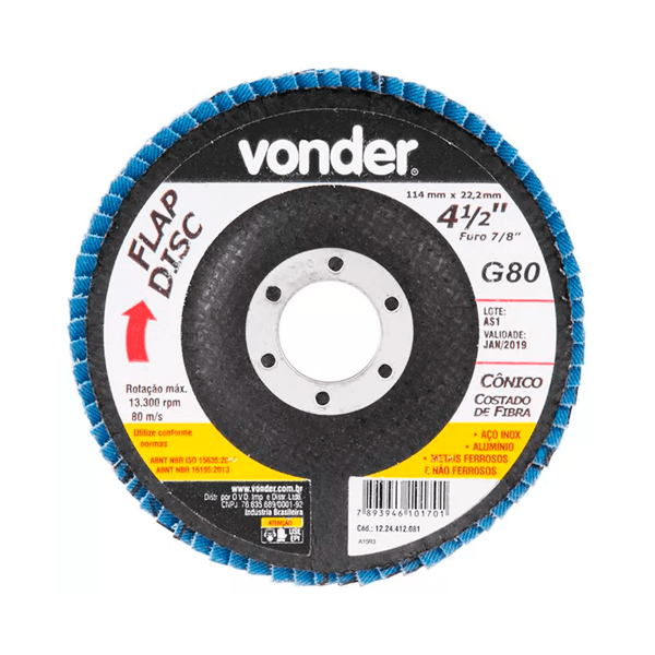 DISCO FLAP 080 VONDER 4 1/2