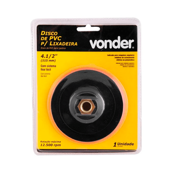 DISCO PVC 4 1/2" FIXA FÁCIL VONDER 