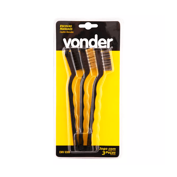 ESCOVA MANUAL VONDER JOGO 3 PEÇAS