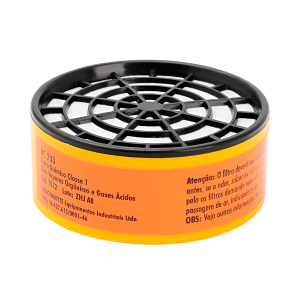 FILTRO RC 203 PARA RESPIRADOR SEMIFACIAL CARBOGRAFITE 