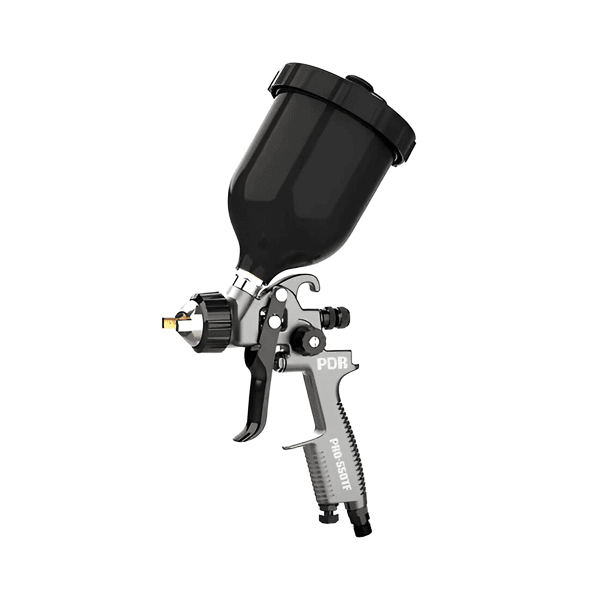 PISTOLA PDR PRO-550TFP TEFLON GRAV HVLP BICO 1,4MM COPO 600ML (PRETO)