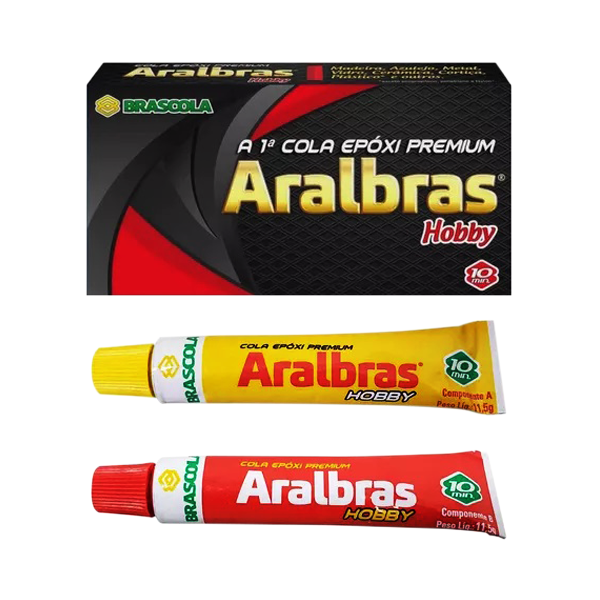 COLA MULTIUSO EPOXI PREMIUM ARALBRAS HOBBY 16G BRASCOLA