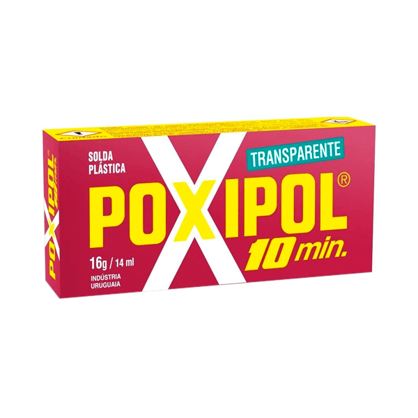 POXIPOL ADESIVO EPÓXI LÍQUIDO TRANSPARENTE 10 MINUTOS 16G/14ML