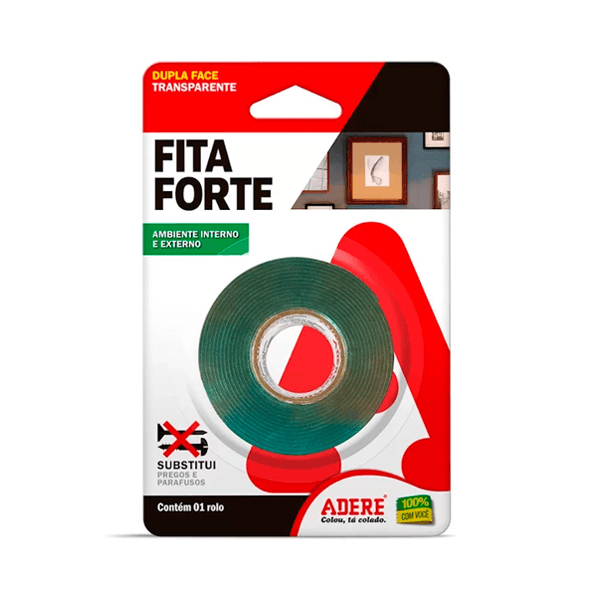 FITA ADERE DUPLA FACE 12MM X 20 METROS