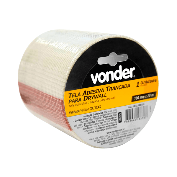 TELA DRYWALL VONDER 100MM X 20M