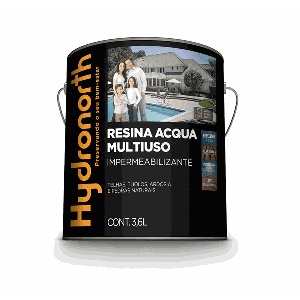 RESINA HYDRONORTH MULTIUSO ACQUA INCOLOR 3,6L (BASE ÁGUA)