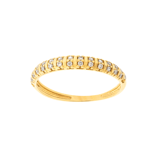 Anel Aparador de Ouro 18K com Zircônias - MI25173 - MICHELETTI JOIAS