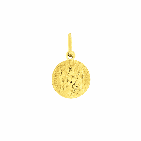 Pingente Medalha de Ouro 18K São Bento Pequeno