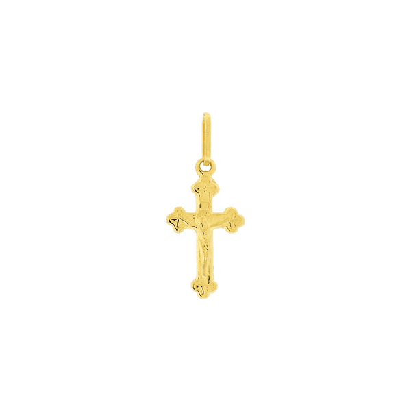 Pingente de Ouro 18K Crucifixo Pequeno Polido