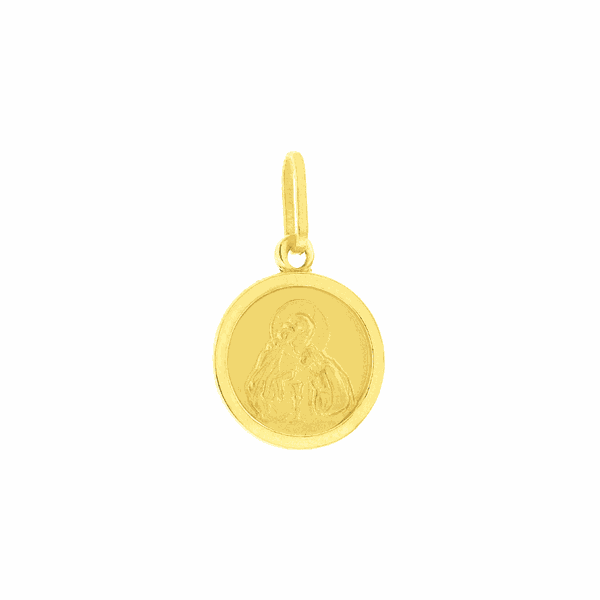 Pingente Ouro 18K Medalha Primeira Comunhão Pequena - MI213... - MICHELETTI JOIAS