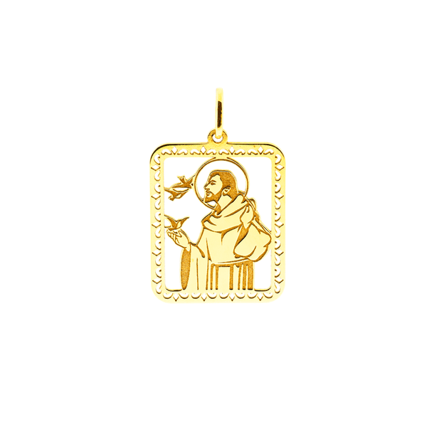 Pingente São Francisco Ouro 18K