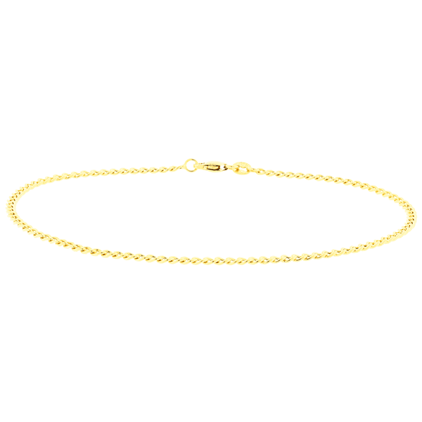 Pulseira de Ouro 18K Groumet Fina