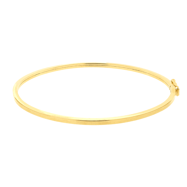 Bracelete de Ouro Amarelo 18K Feminino Fio Quadrado