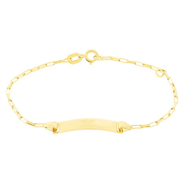 Pulseira Infantil de Chapa Cartier Ouro 18K 13cm