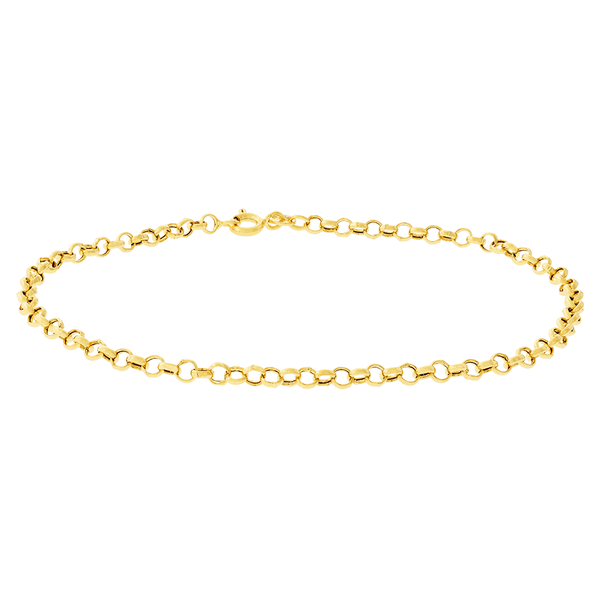 Pulseira Portuguesa Fina de Ouro 18K 